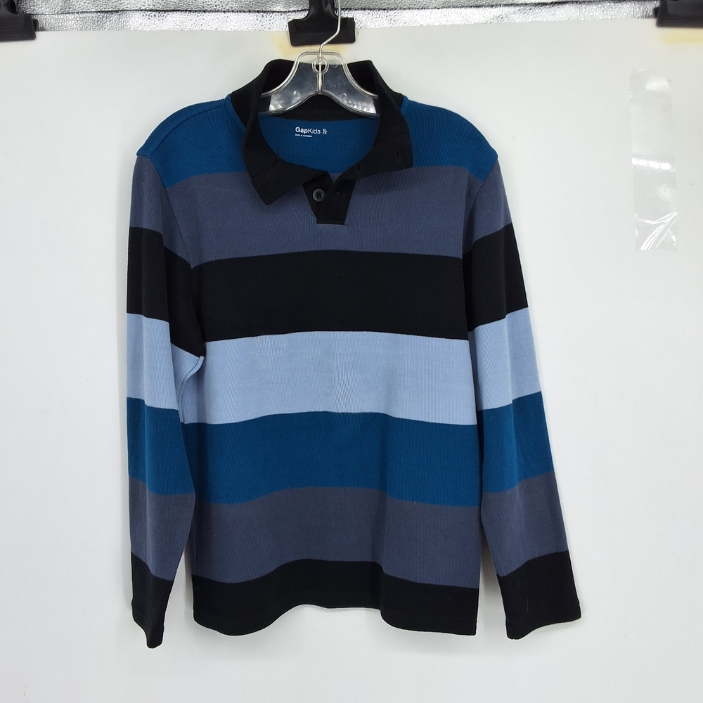 GAP Kids XL Blue and Black Polo